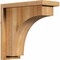 Ekena Millwork Huntington Rough Sawn Corbel w/Backplate, Western Red Cedar, 6"W x 14"D x 14"H COR06X14X14HUN01RWR - alternate 1